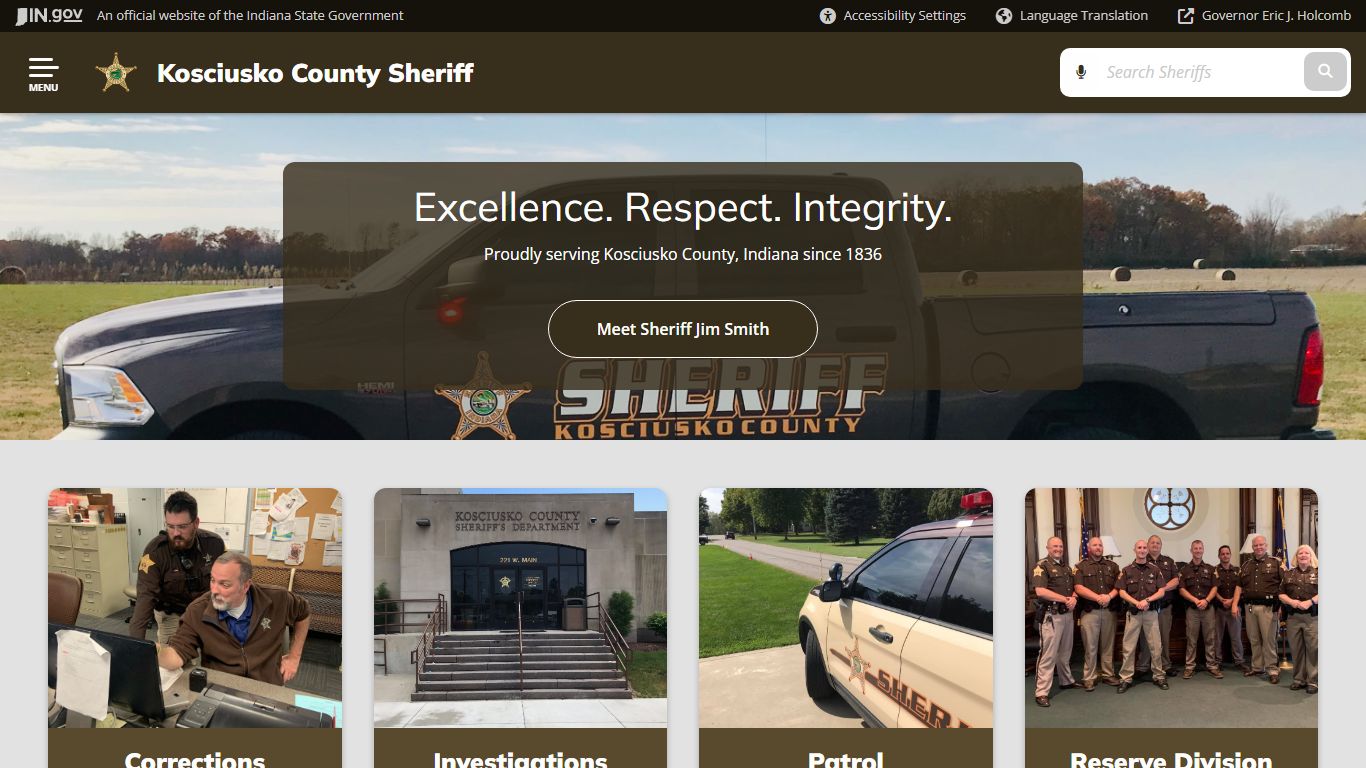 Kosciusko County Sheriff's Office: Home - IN.gov